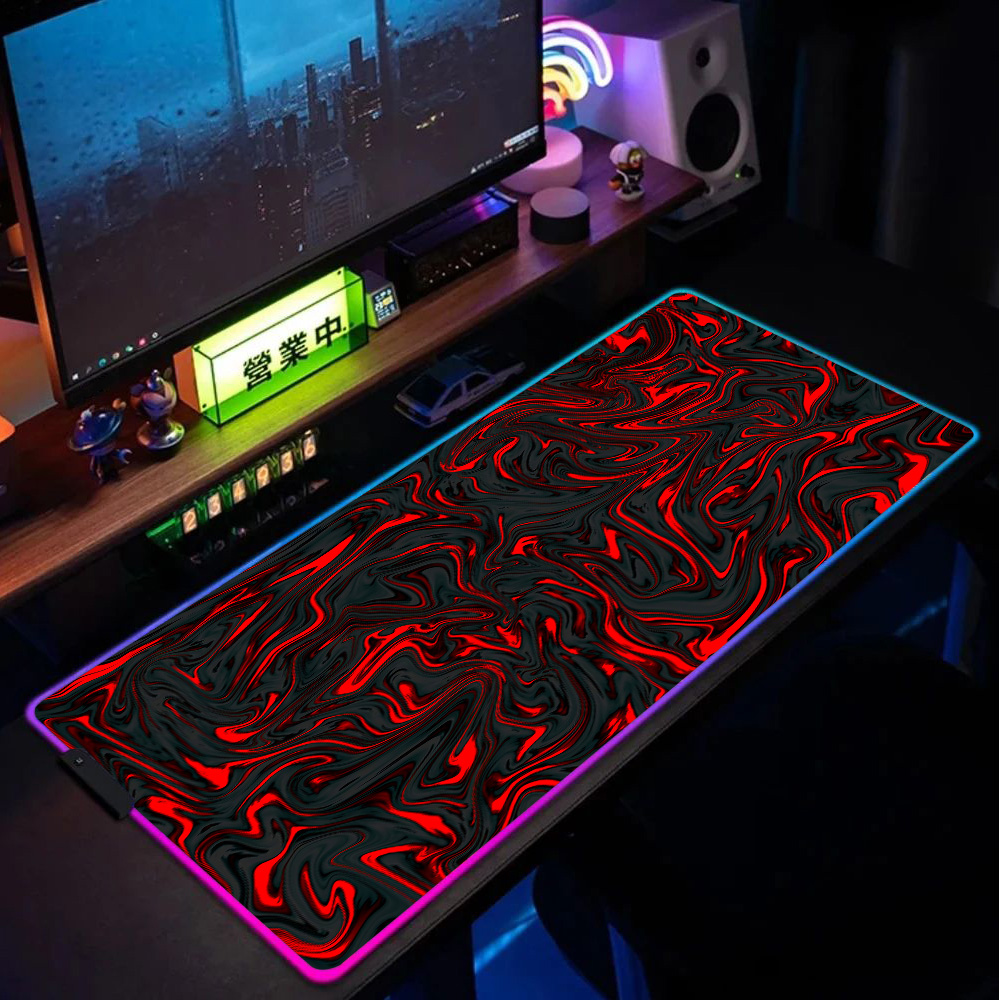 Pc Gaming Liquid - Tapis de souris RGB, tapis de