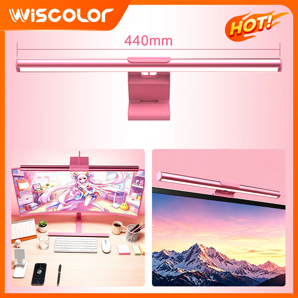 Pc Gaming Pink - Barre lumineuse LED pour moniteur, lumières